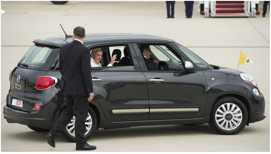 Coachjohnbaxter The Pontifex Mobile Is A Fiat Fiat S Slogan Is Driven By Passion Pope Francis Is A Man For Others He Lives It Http T Co Ninvnwnjec