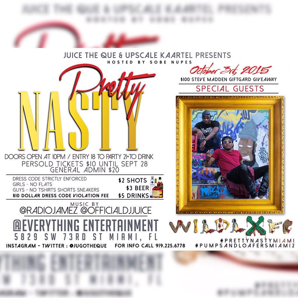WILDLXFE's tweet photo. Miami, FL // Oct. 3rd we'll invade #PrettyNastyMiami! Come showcase your class. Pre-sale tix @ http://t.co/WFCVzQ2KEM http://t.co/2gcME2Uxa5