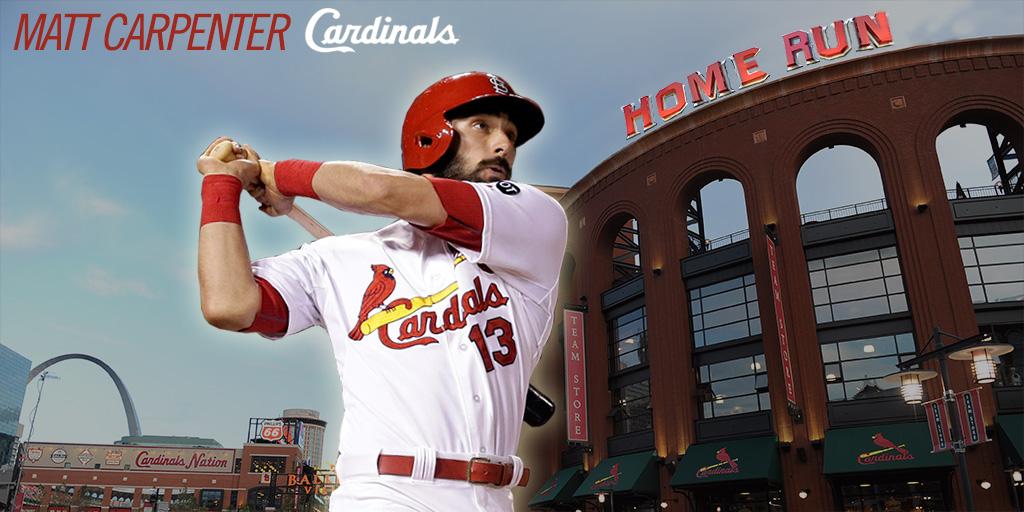 Cardinals's tweet photo. #MCSlammer! Part II. Matt Carpenter tallies his 2nd career multi-hit game with his 26th home run. #STLCards lead 6-0! http://t.co/VIg9Y83lBH