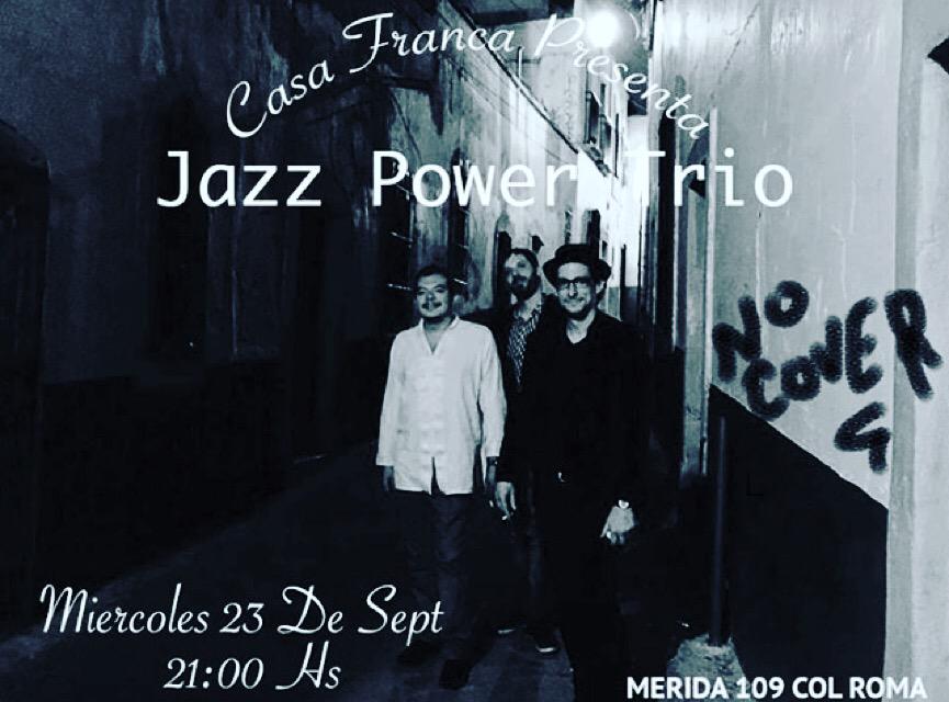 Ven a darte un power trip sonoro en CASA! Te esperamos al ratito! #casafranca #casafrancajazz #jazz