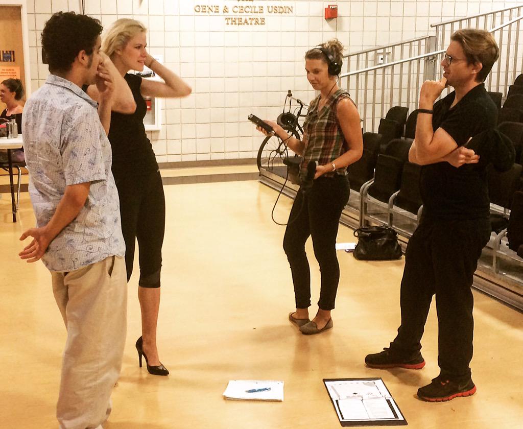 theNOLAproject's tweet photo. @npr dropped by #ClownBarNOLA rehearsal to listen in on some #SceneWerk! @WWNO #NOLAtheatre #Lusher http://t.co/gfcQ8EsNpv