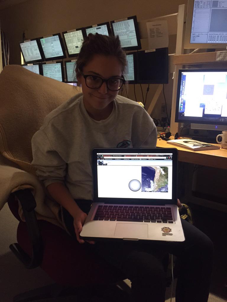 A beautiful cloud which we would like to study analogs of on brown dwarfs, has covered us. @saracamnasio #astronomy