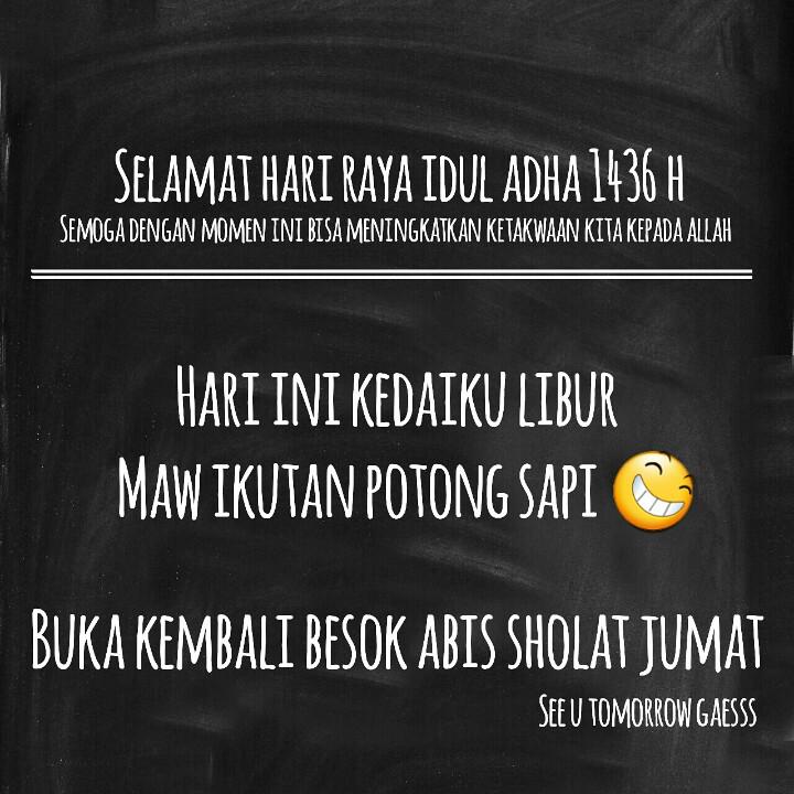 KedaiKuBpp's tweet photo. Met idul adha ya manteman 😊 http://t.co/mM8LiOdMUe