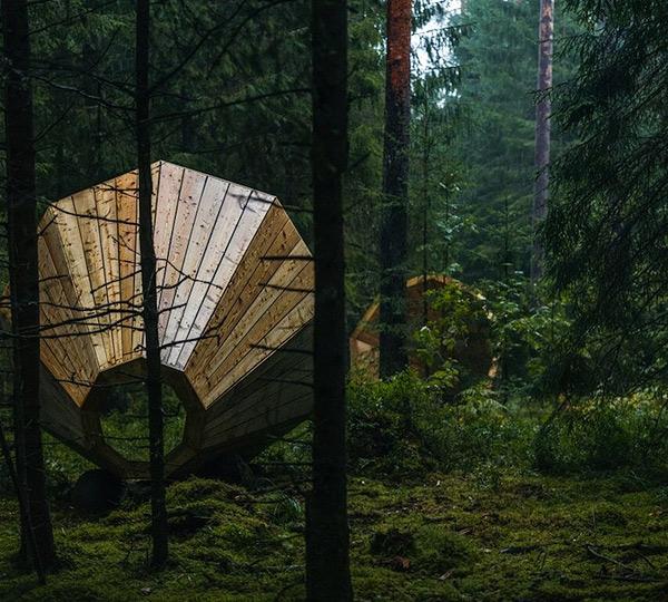 Booooooom's tweet image. Giant Sound-Amplifying Megaphones in Estonian Forest &amp;gt; booo.ms/forest-megapho…