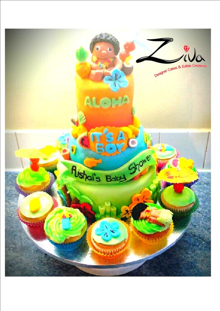 #tropicalcake #exoticcake #babyshowercake