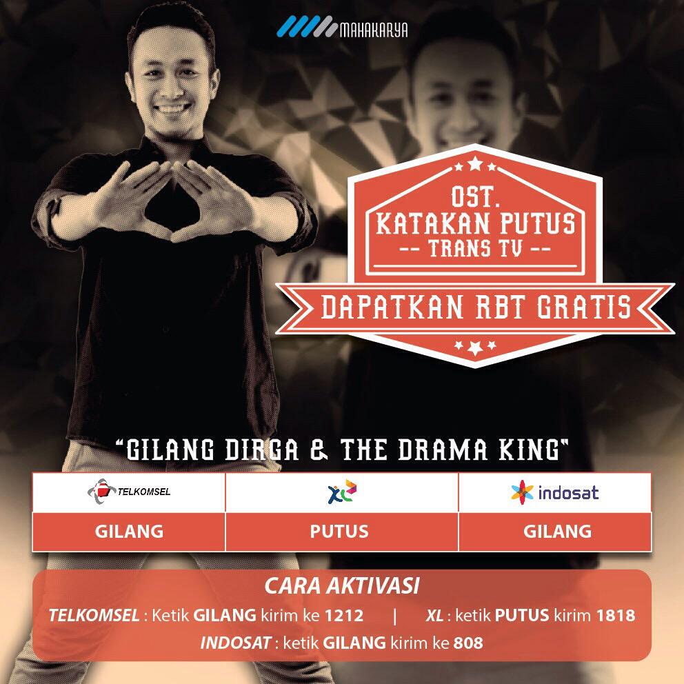 mahakaryapict's tweet image. Hey fans berat @katakanputusttv biar afdol aktifin RBT ost nya ya.. GRATIS! @ciikomo @GilangDirga