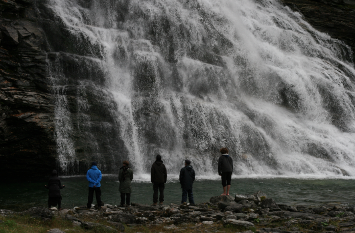 poemproducer's tweet photo. scream score: tiny human voices communicating with waterfall roar #fieldnotes 
#sonicwildcode #voice #norway @LFTri http://t.co/7Z8ihM3qM9