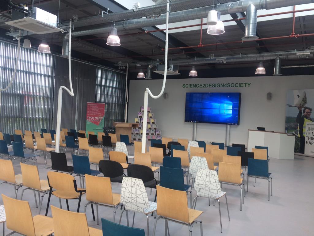 EP_GALLERY's tweet photo. Wij zijn er klaar voor! Tot vanmiddag! Ps. Er zijn nog een paar plekjes vrij! #TechMeetsFood #utwente #innofood http://t.co/dOPcAA27WC