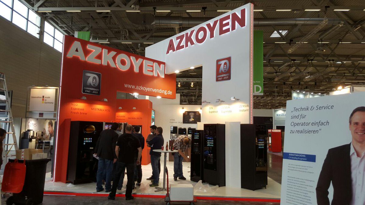 Let's meet up at #euvend #coffeena! <a href="/AzkoyenVending/">Azkoyen Vending</a> will be there from 09.00 a.m. to 06.00 p.m.