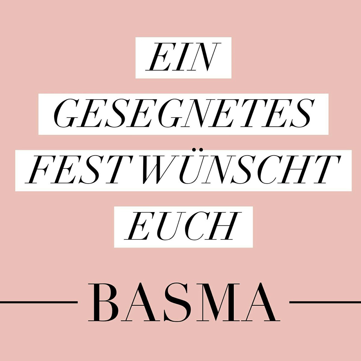 basma_magazine's tweet photo. Wir wünschen euch ein gesegnetes Fest mit euren Liebsten!
#basma #basmamagazine #eid #eidmubarak #opferfest #happyeid http://t.co/k7UhqiLbY3