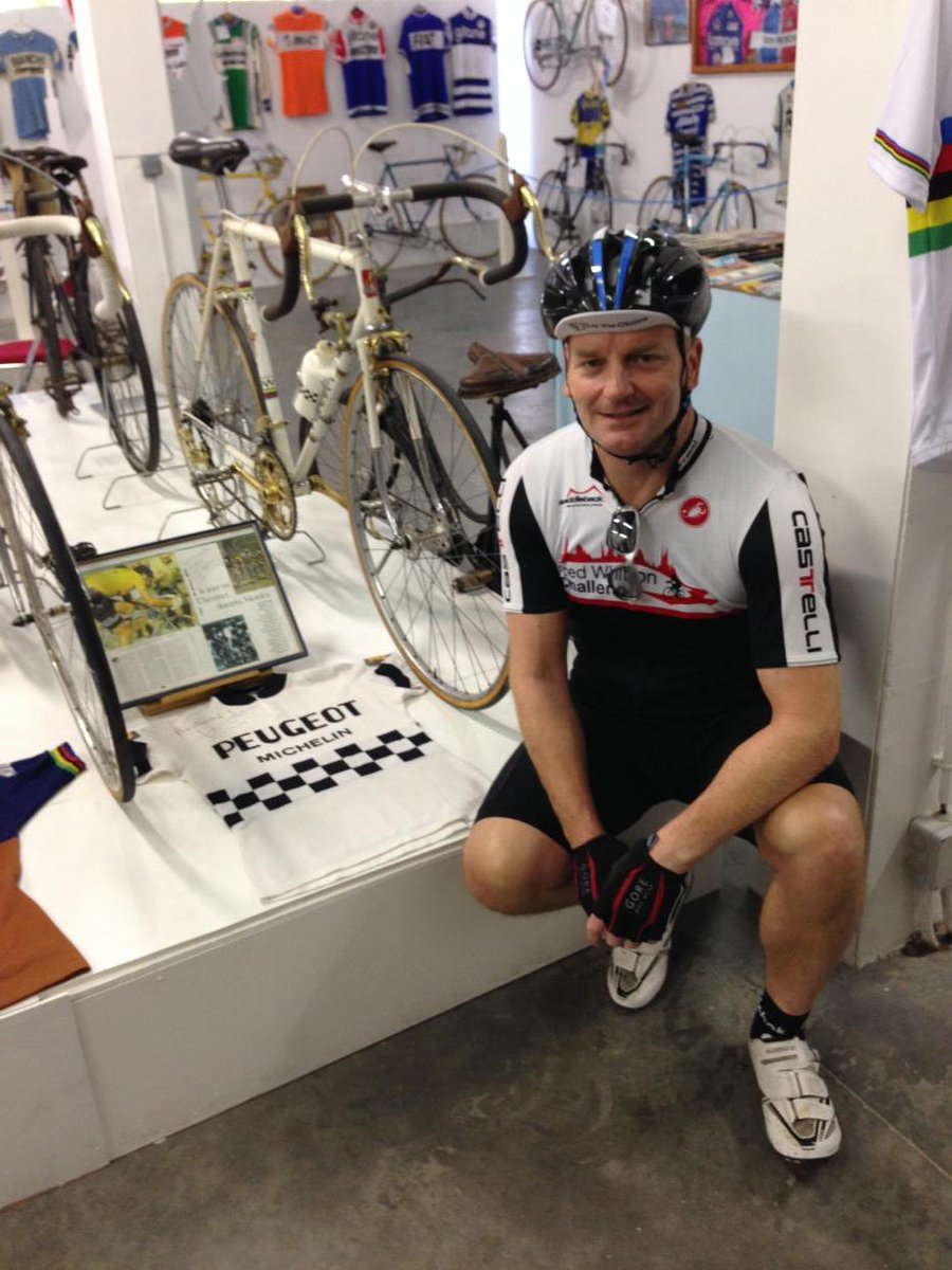 Next to Tom Simpsons bike.