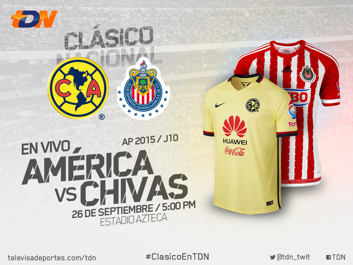 #TDN recompensa tu pasión
Durante el #ClasicoEnTDN regalaremos 2 playeras de América y Chivas
Para participar da RT