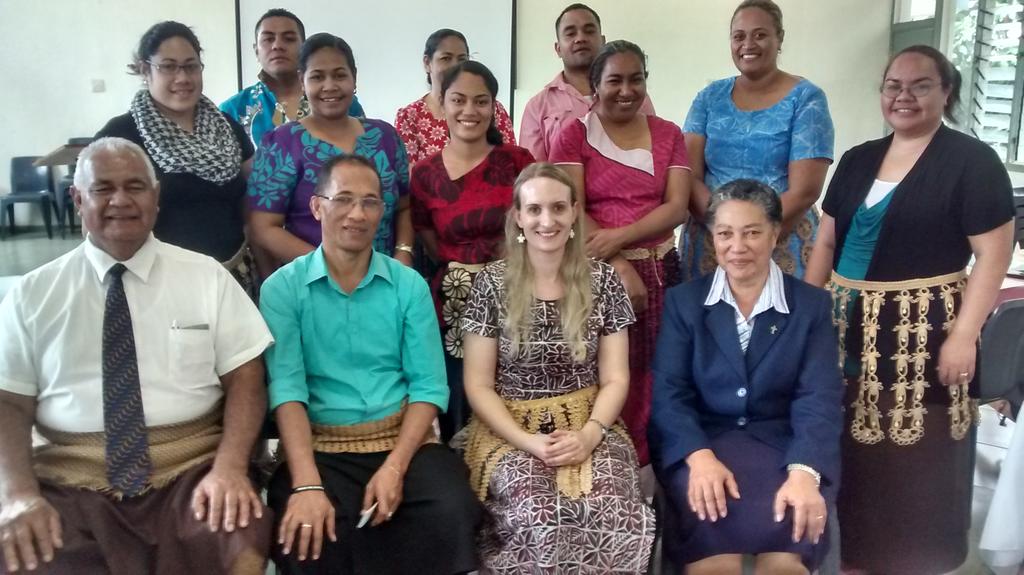 Tui_nina's tweet photo. Farewell photo with participants at educational research workshop in #Tonga, lots of wonderful research proposals http://t.co/yWsmpCPoJ2