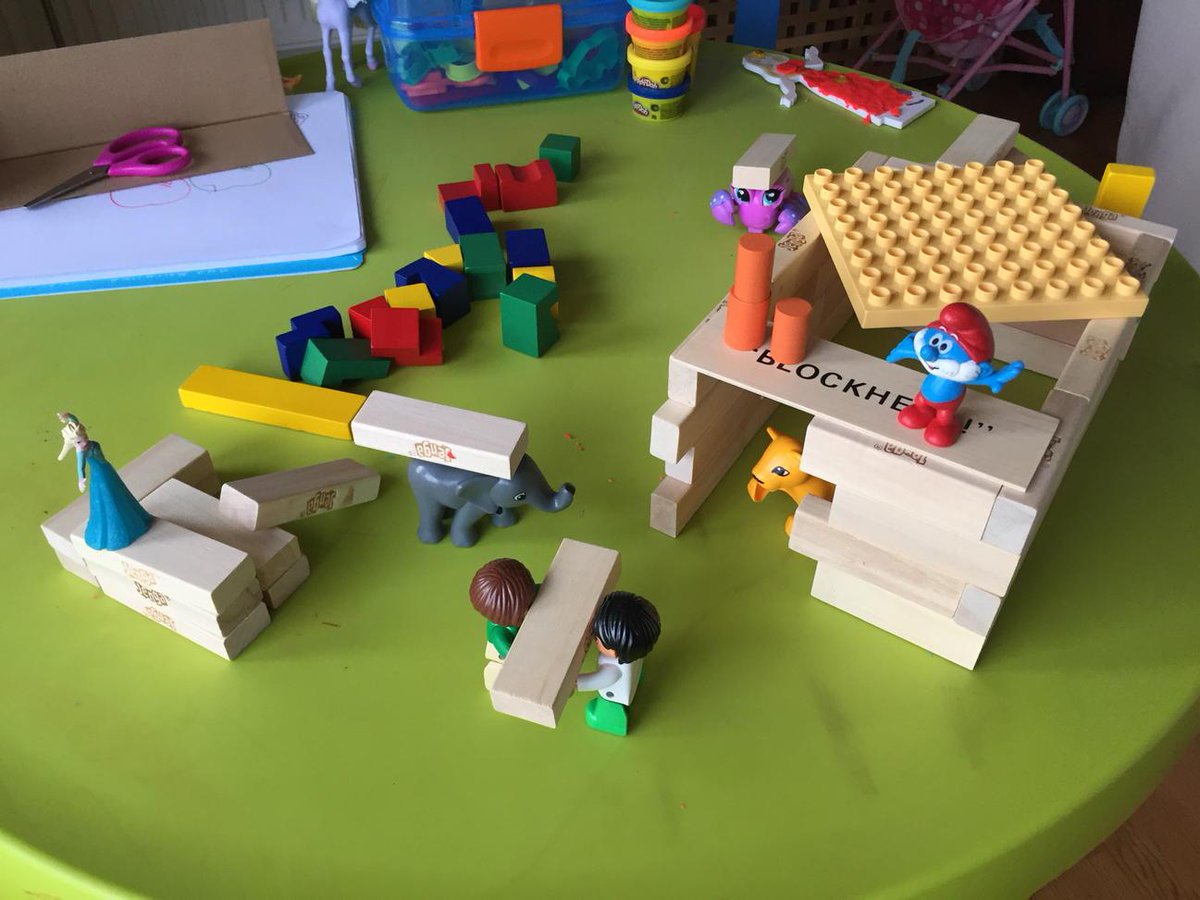 egokt's tweet photo. It appears Iris's toys took on a little construction project of their own while we are asleep. :) http://t.co/TPl7sLUwGu