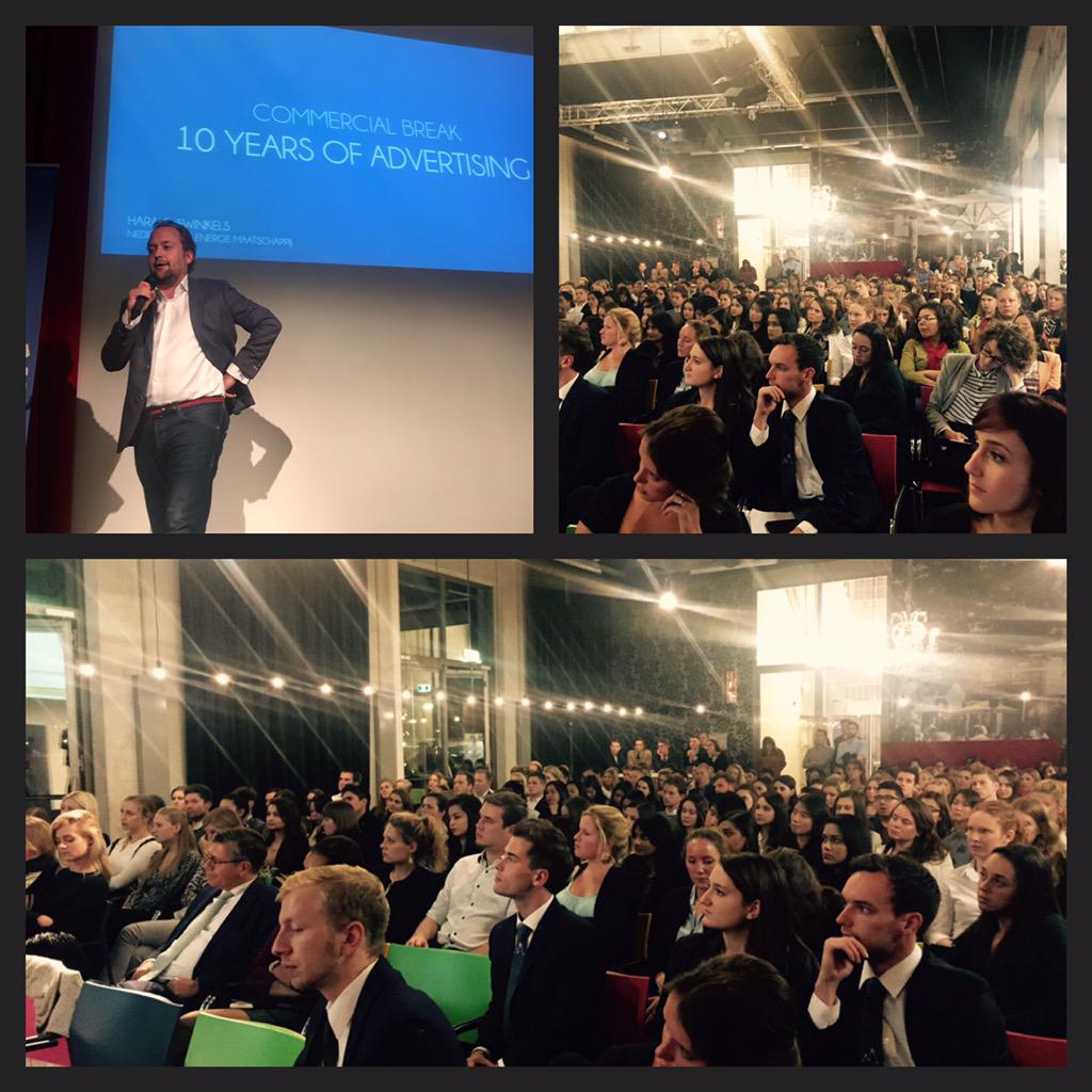 Gisterenavond organiseerde <a href="/maeur/">MAEUR</a> de Nederlandse versie van de Cannes Lions met @HaraldSwinkels op het podium! #nle