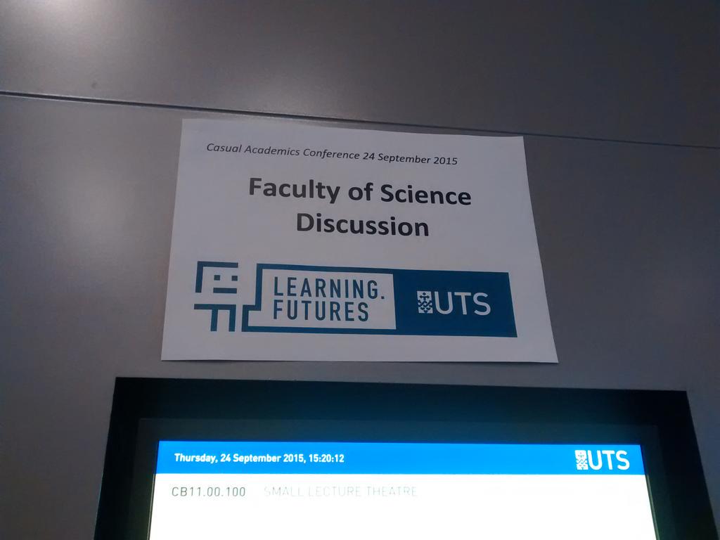 whydee13's tweet photo. Faculty of Science learning.futures discussion w/ @enm181 in full swing! @learning_future @UTS_Science #UTSCas15 http://t.co/JXBooO9btx