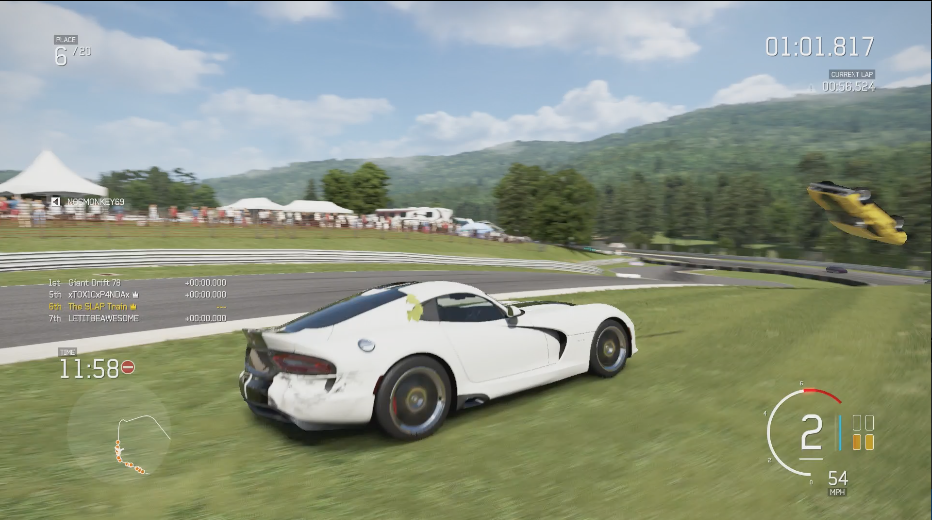 SLAP_Train's tweet photo. Fun damn lobby! anything wrong with this picture ? lol man got sandwiched and launched into the air on a drift runLOL http://t.co/VE0W5DPNLC