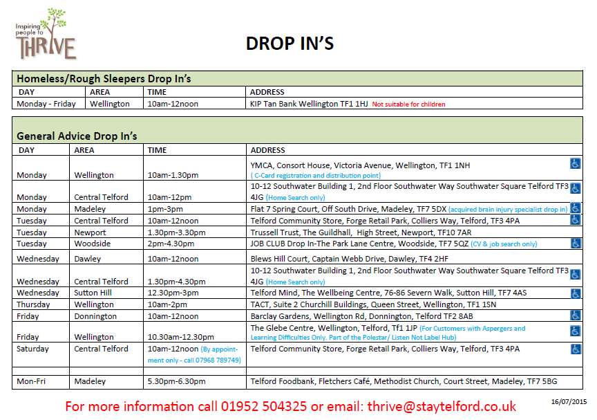 WellYmca's tweet photo. Inspire2Thrive Drop In today 10am-2pm at TactTelford.  See list for details http://t.co/PChmH1sdSs