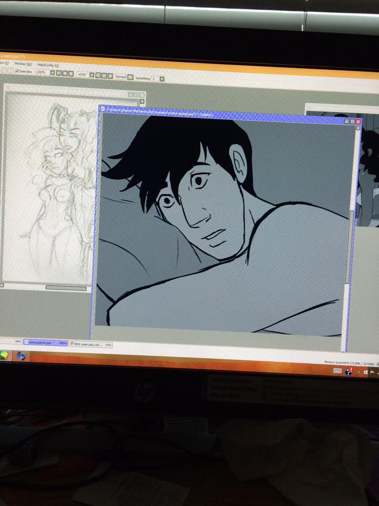 Blasian_D0ll's tweet photo. Drawing again. #finallyfreetime http://t.co/CVLvcflRIH