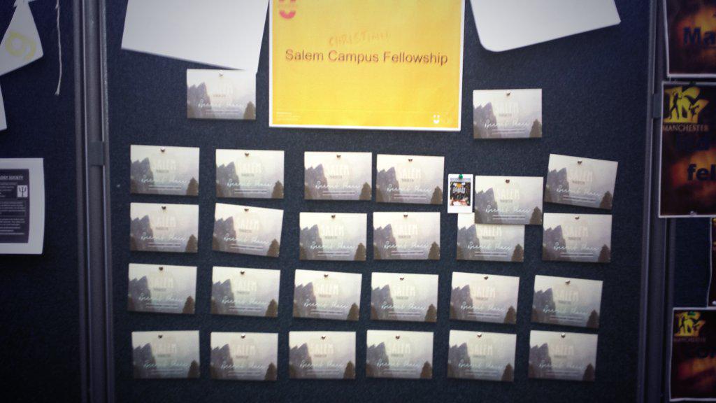 SCFmanchester's tweet photo. Pop by our stall at the MMU fresher's fair and say hey!! #Salem #freshers http://t.co/IUYNcLJYTa