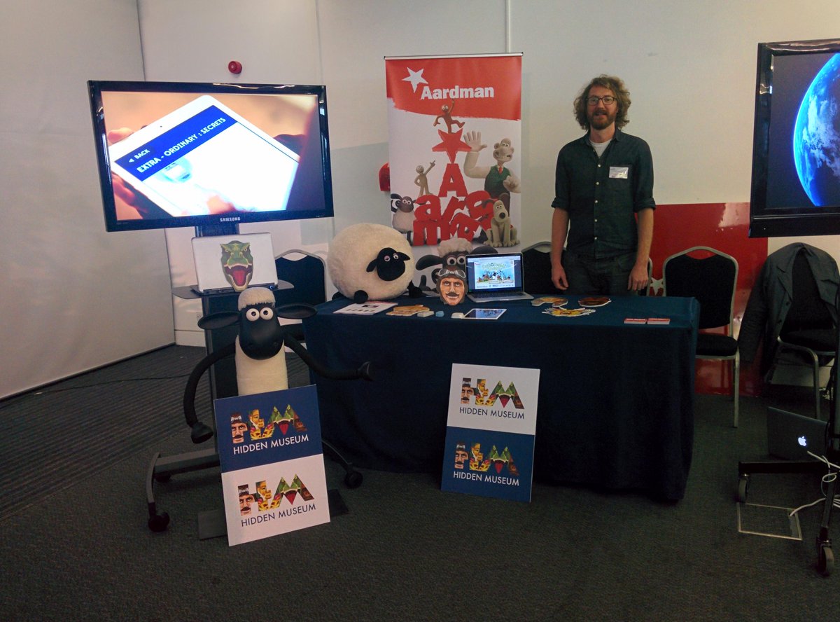 aardman's tweet photo. Excited to be at #ASDC15 talking about our #HiddenMuseum project. Come and see us to find out more! @sciencecentres http://t.co/N6eKwI5Ul8