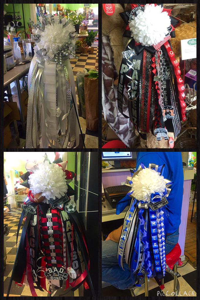 Bob4Flowers's tweet photo. Mums &amp; Garters in the making at Blossoms! Come special order yours today! #nottoolate #hoco2015 http://t.co/reEP6qOysG