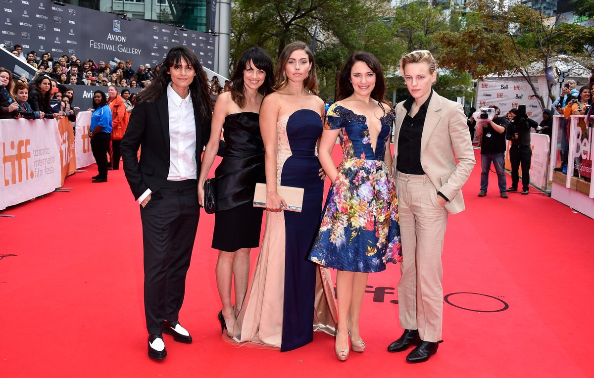 BelowHerMouth's tweet photo. #TBT to the women of #BelowHerMouth from #TIFF40. Thanks to @LucianMatis for the lovely dresses! 📷: George Pimentel. http://t.co/GQVaVmTWZv