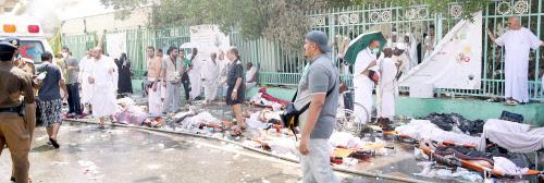 swaragamafm's tweet photo. Otoritas pertahanan sipil Arab Saudi menyatakan bahwa korban tewas dalam Musibah di Mina mencapai 717 orang :( http://t.co/evg2P8Yfgc