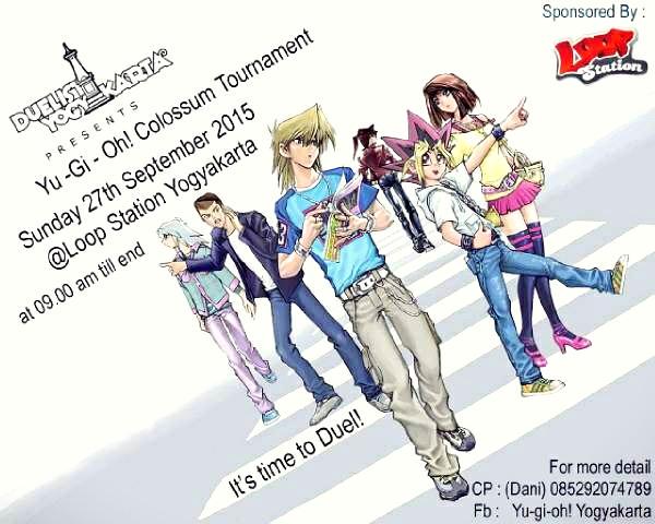LoopStation_YK's tweet photo. Tournamen Colossom Yo-Gi-Oh come &amp; see at @Loopstationyk #DolananKartu  #loopcorner3 #loopstationyk #befunNcolorful http://t.co/muEgoTedIw