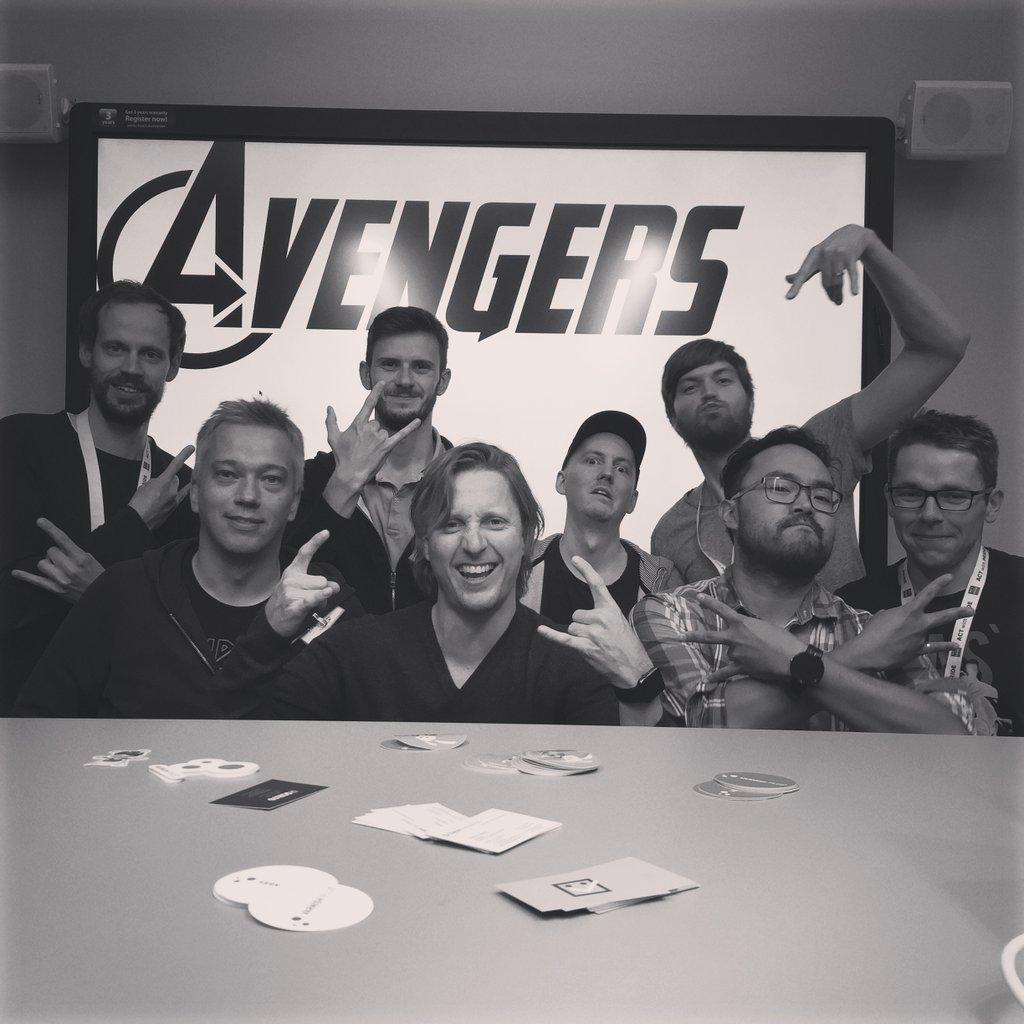 yveshwang's tweet photo. Avengers yo. #add2015 @savant_no @eggsdesign @Scelto_as http://t.co/S6b3S018Ti