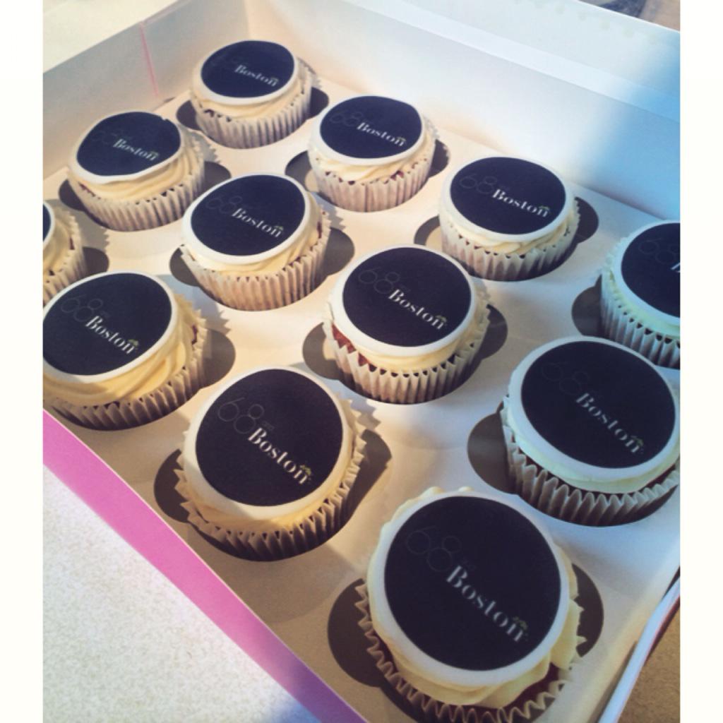 What better way to enjoy our morning meeting than with a #68andBoston cupcake #newbar #soho #cupcakes