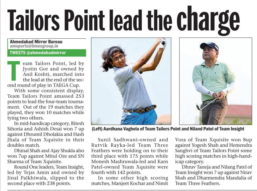 taegagolf's tweet photo. Today in @ahmedabadmirror http://t.co/fi7q2TV7Qx