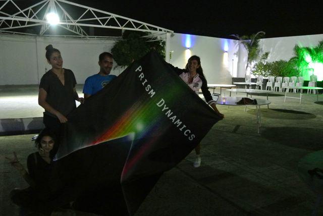 PrismDynamics's tweet photo. Visual, laser &amp; lighting check last night: success! Get ready for some galactic effects and 7D Sound at Inanna! http://t.co/YUaHRh5uo3