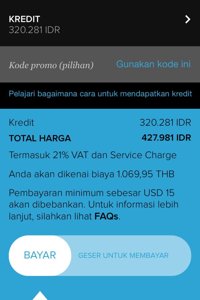 kasihdita's tweet photo. @HotelQuicklyID misalnya ini, yg saya bayarkan sejumlah 427.981 dikurangi dg kredit yg saya miliki atau 1069 THB? http://t.co/JwxRjUWAvx