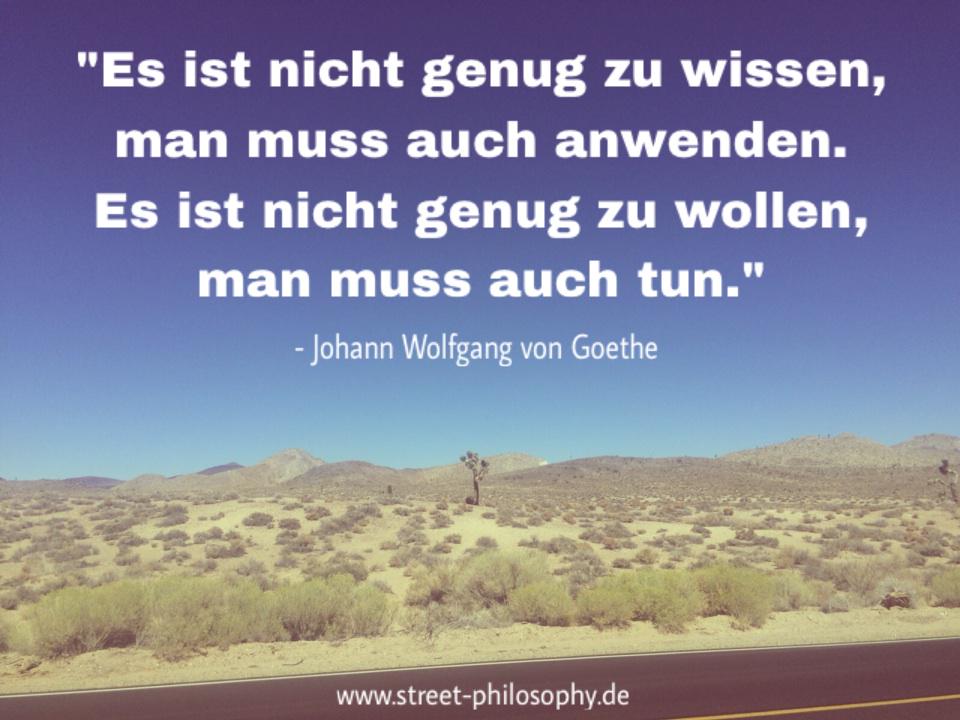 Get Es ist nicht genug zu wissen Desktop Wallpaper