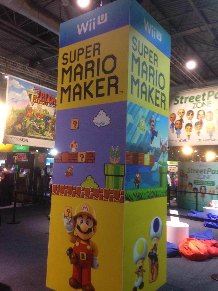 Option4Studios's tweet photo. #SuperMarioMaker along with #Minecraft will inspire a new generation of game makers #EGX15 #option4studios http://t.co/mwaqcw79Sd