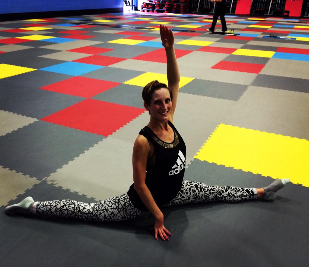 carlybobs's tweet image. New floor at work! #groovy #goodclass #dance4fitness