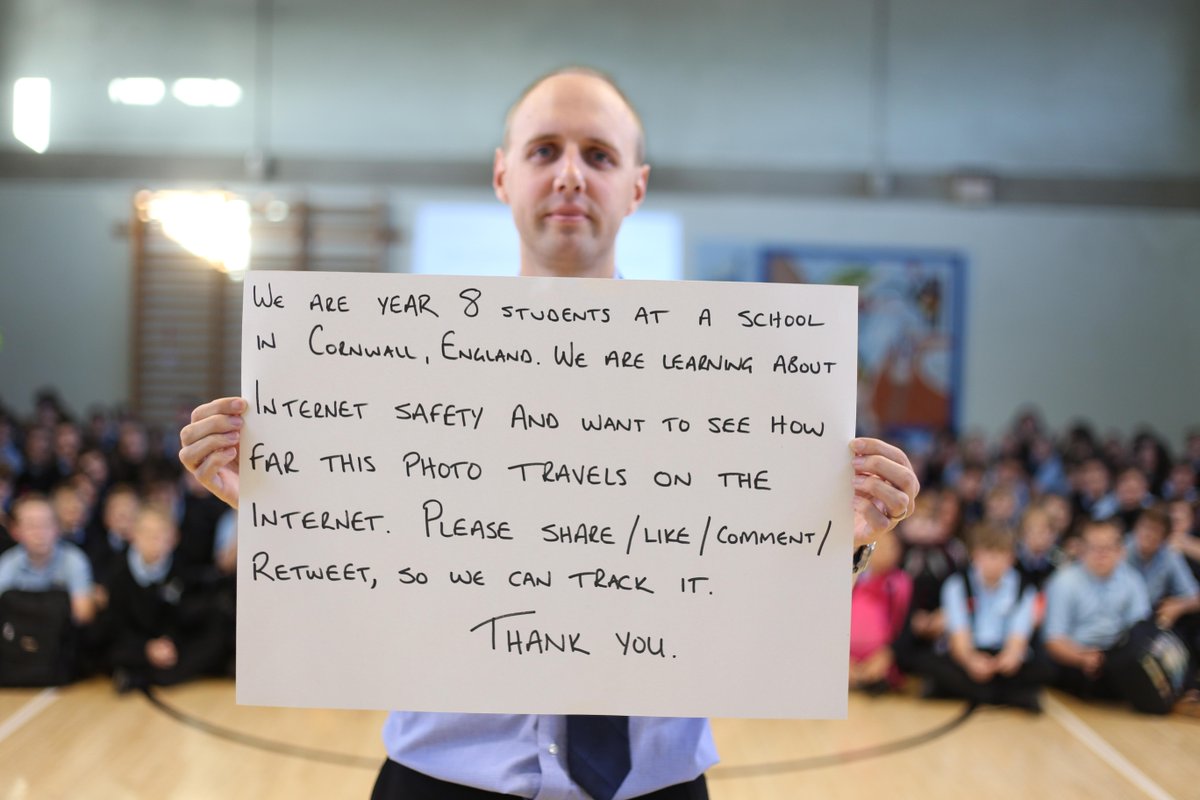 Please help our school to raise awareness of E-Safety &amp; how fast images spread online by sharing and retweeting this