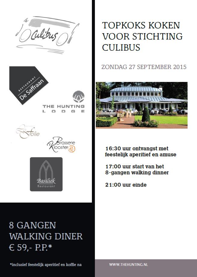 thehuntinglodge's tweet image. Kom en steun stichting Culibus, aanstaande zondag koken diverse topkoks bij the hunting lodge voor stichting culibus