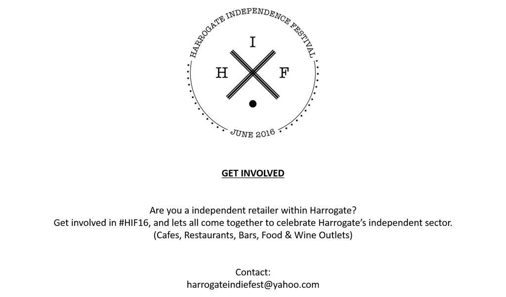 HIF2016's tweet photo. Get involved in #HIF16 #harrogate #cafes #wine #bars @Harrogate_News @Harrogatehour @_Harrogate @HarrogatePromo http://t.co/nwQdyqVSFW