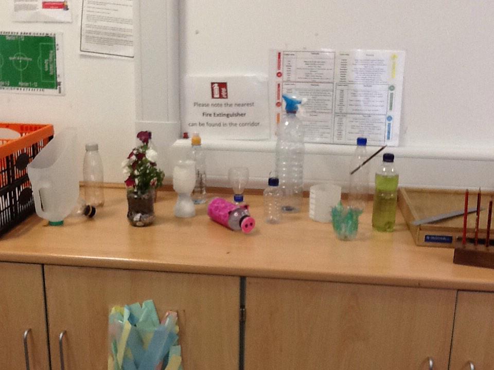 AlvaTechDept's tweet photo. The Higher Design &amp; Manufacture class have been giving plastic bottles a new life as a new product! Some great ideas http://t.co/S8omU9TmF8
