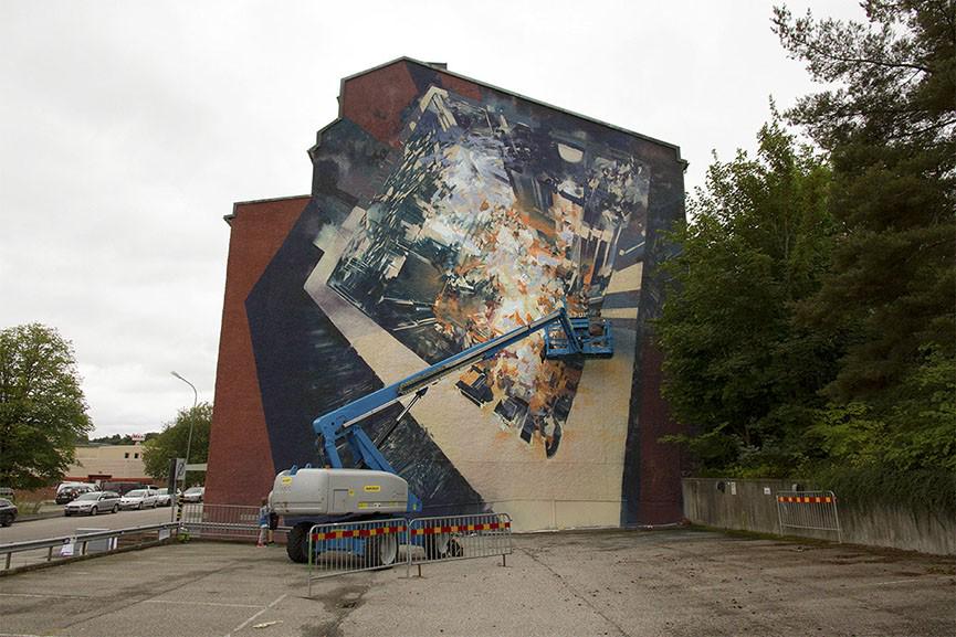#Murals in progress at @NoLimitBoras Festival - New photos by our contributor <a href="/HenrikHaven/">Henrik Haven</a> ! 
goo.gl/iRPzSU