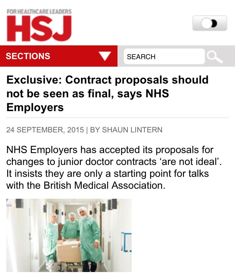 cpeedell's tweet image. Good to see @NHSEmployers on back foot after their disastrous belligerent approach to BMA JDC. Keep up the pressure!