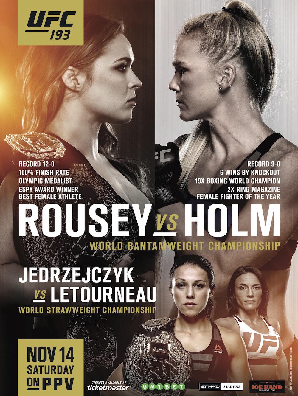 [UFC] UFC 193: Rousey vs. Holm CPqopPoW8AANrpq