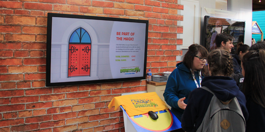PixelSoupDublin's tweet photo. Delighted to help spread a bit of magic for our good friends @Barretstown at @lidl_ireland's Barn at #Ploughing2015. http://t.co/zBugQ3ngkn