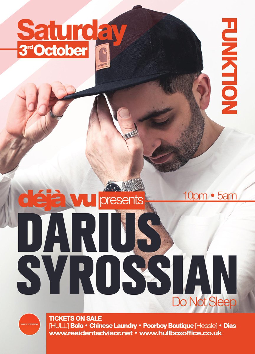 <a href="/dejavuhull/">Deja vu Hull</a> back <a href="/funktionhull/">Funktion Hull</a> with <a href="/DariusSyrossian/">Darius Syrossian</a> tickets on sale from <a href="/HullBoxOffice/">Hull Box Office</a> <a href="/residentadvisor/">Resident Advisor</a> <a href="/HullCars/">Hull Cars</a>