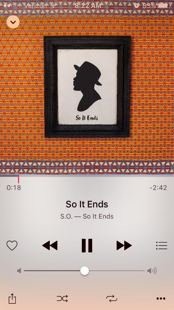 Starting my morning off right with some new @sothekid #SoItEnds