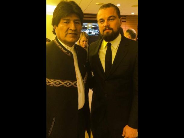 AmazonSos's tweet image. @dznussbaum Leonardo Di Caprio with #cocaine dictator Evo Morales who destroys forest #eco &amp;amp; persecutes #indigenous