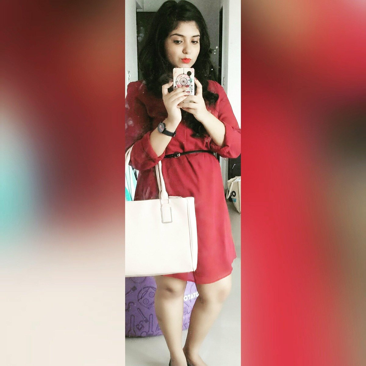 ankytapatil's tweet photo. In love with the way maroon made me look on my birthday! 
The outfit posts are coming up soon #StayTuned #FashiobBlog http://t.co/KeJ0zspqP7