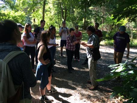 ConnCollLibTech's tweet image. Now #foraging @CCArboretum in Sociology of the Wild #research